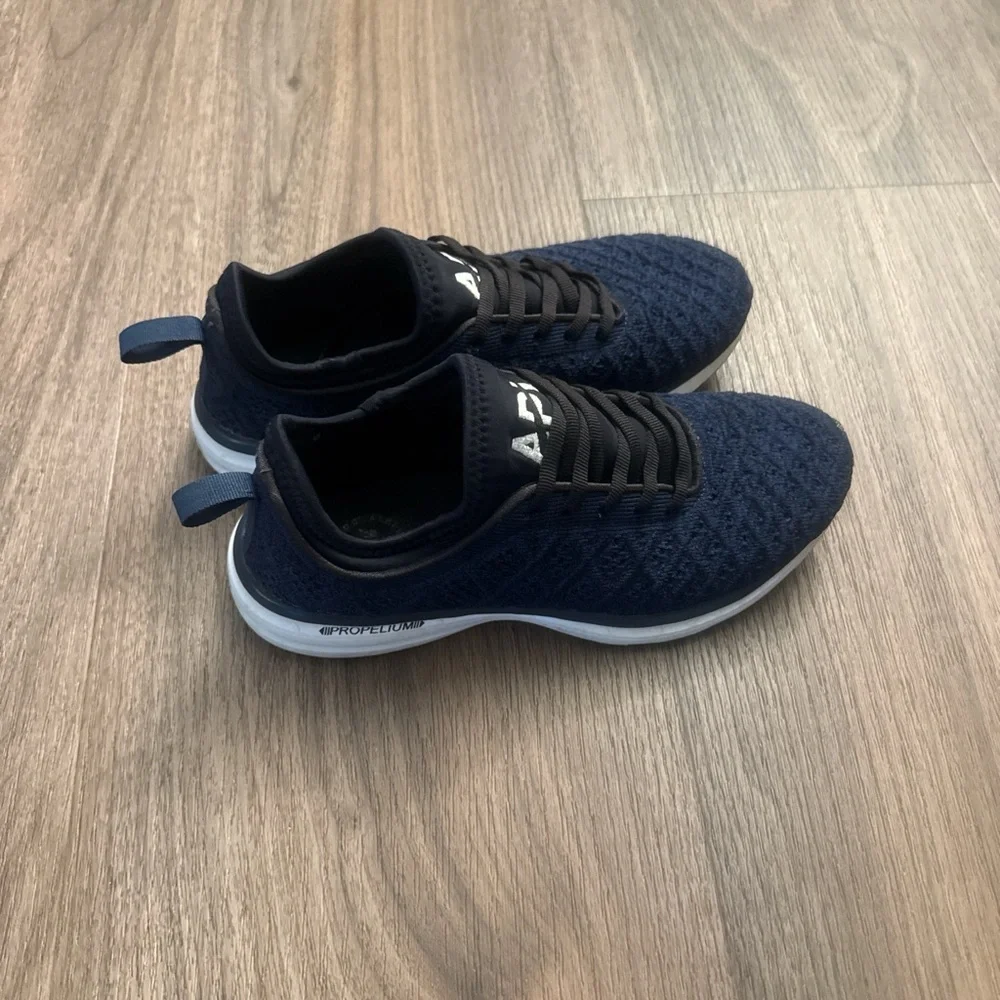 athletic propulsion labs shoes APL Midnight Blue Athletic running shoe techloom